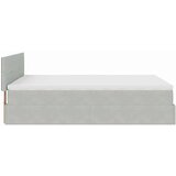 vidaXL Otomanski krevet s madracem svijetlosivi 140x200 cm baršunasti | shoptok.hr