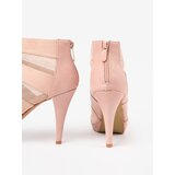 Shelvt Light pink openwork stiletto sandals | ePonuda.com