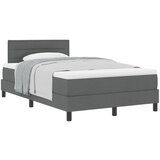 vidaXL Krevet s podnicom i madracem Tamno siva 120x190 cm Tkanina Cijene