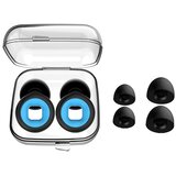 INF Kovancasti silikonski ušesni čepki (1 par) – udobni pralni 25-28db Black+Blue, (5000286875) | Shoptok.si