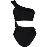 Trendyol Black Ruffle Detailed One Shoulder Swimsuit | ePonuda.com