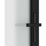  Unutarnja vrata 102 5 x 201 5 cm crna od mat stakla i aluminija | shoptok.hr