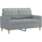  2-dijelni set sofa s jastucima svjetlosivi od tkanine | shoptok.hr