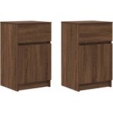  Noćni ormarići 2 kom boja hrasta 39x35x65 cm konstruirano drvo | shoptok.hr