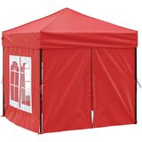  zložljiv vrtni šotor s stranicami rdeč 2x2 m, (20702827) | Shoptok.si