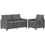  Set sofe 2 pcs Svjetlosiva Poliester | shoptok.hr