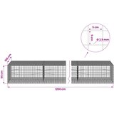  Gabion s žicom debljine 3,5 mm i mrežom 5x5 cm 1200x100x50 cm | shoptok.hr