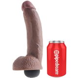 King Cock Dildo Squirting With Balls Brown 9'' | Shoptok.si