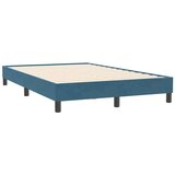 Box spring postelja brez vzmetnico temno modra 120x210 cm žamet, (21790995) | Shoptok.si