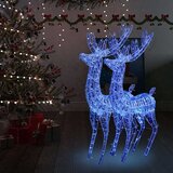  XXL akrilni božićni sobovi 250 LED 2 kom 180 cm plavi Slike