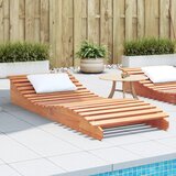 vidaXL Ležalnik voščeno rjav 205x80x31,5 cm trdna borovina | Shoptok.si