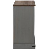  Komoda HALDEN s kliznim vratima siva 80x40x80 cm puno drvo | Eponuda.ba