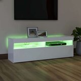 TV omarica z LED lučkami bela 120x35x40 cm, (20622152) | Shoptok.si