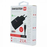Swissten 2xUSB mrežni punjač/adapter, 2,1 A, crni + micro USB kabel Cijene