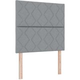  s opruga kutije Svijetlo siva 100 x 200 cm tkanina | shoptok.hr