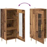 vidaXL Strani šal Star les 34 x 34.5 x 90 cm Konstruiran les | Shoptok.si