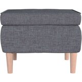  Stolac s drvenim nogama svjetlosivi od tkanine | shoptok.hr