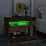 TV ormarić s LED svjetlima boja dimljenog hrasta 60x35x40 cm | Eponuda.com