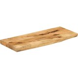 Stolna Mizna plošča 70x20x3,8 cm naraven rob trden robusten mangov les | Shoptok.si