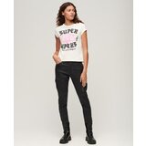 Superdry Majica ecru / svetlo roza / črna | Shoptok.si