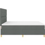  Box Spring postelja z vzmetnico temno siva super king tkanina, (22080856) | Shoptok.si