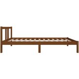  Posteljni okvir medeno rjav iz trdnega lesa 90x200 cm, (20646805) | Shoptok.si