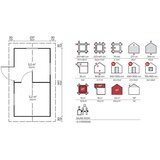 Male kuće Sauna kućica Pihasauna PIHA-TUURI 11 257 × 461 cm – bez završnog krovnog pokrova | shoptok.hr