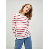 Vero Moda Red-white striped sweater Alma - Women Cene