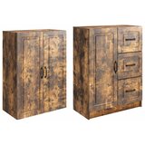  Set ormara 2 kom. Dimljeni hrast Konstruirano drvo - Dimljeni hrast | shoptok.hr