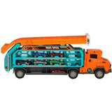  Kamion transporter s trkaćom stazom i 6 autića, narančasti | shoptok.hr