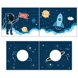 Vipack Zavesa za otroško posteljo 196,5x86,5 cm Space Shuttle - Vipack | Shoptok.si