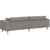 SOFA s jastukom Sivo-smeđa 250 x 77 x 76 cm tkanina | shoptok.hr