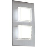 Eglo pias spoljna zidna lampa/2, led, 2x2,5w, inox/bela | Eponuda.com
