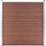 vidaXL vrtna ograda WPC 180 x 186 cm smeđa Cijene