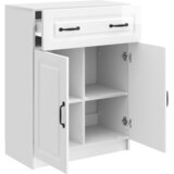  Kreveta s ladicama Bijela visokog sjaja 66 x 34,5 x 87 cm Slike