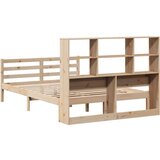 vidaXL Krevet s regalom za knjige bez madraca 150 x 200 cm od borovine | shoptok.hr