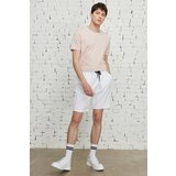 AC&Co / Altınyıldız Classics Men's White Standard Fit Regular Fit Cotton Stretchy Knitted Shorts Cene