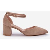 Boto PS1 Suede Heels On A Heel Dark Beige Promise | Eponuda.ba