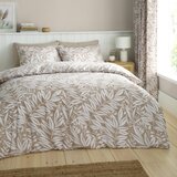 Catherine Lansfield Svetlo rjava posteljnina za zakonsko posteljo 200x200 cm Sorrel Leaves – | Shoptok.si