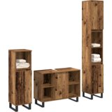 vidaXL 3-delni set kopalniškega pohištva star les oblikovana les | Shoptok.si