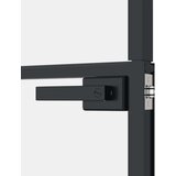 vidaXL Sobna vrata crna 83 x 201 5 cm kaljeno staklo i aluminij tanka | shoptok.hr