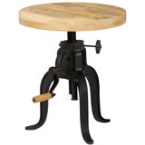  Bočni stolić od masivnog drva manga i željeza 45 x (45 - 62) cm | shoptok.hr