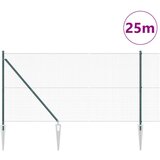 vidaXL Varjena Žična Ograja z 13 Špicami Zelena 1.2x25 m Jeklo | Shoptok.si