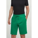United Colors Of Benetton Bombažne kratke hlače zelena barva