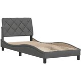  Okvir za krevet bez madraca tamnosivi 90x200 cm od tkanine | shoptok.hr