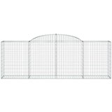  Lučne gabionske košare 4 kom 300x50x100/120cm pocinčano željezo | shoptok.hr