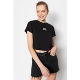 Trendyol T-Shirt - Black - Regular fit