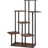 Kondela Kovinsko stojalo za rože, črna/rustikalni les, ADITE TIP 2 | Shoptok.si