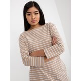 RUE PARIS Dress-LO-SK-LK-259.08-white-beige | Shoptok.si