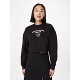 Calvin Klein Jeans Sweater majica crna / bijela | shoptok.hr
